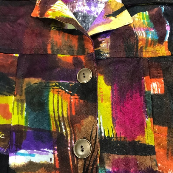 Vintage New Direction Women's XL Patchwork Jacket - Picture 5 of 8